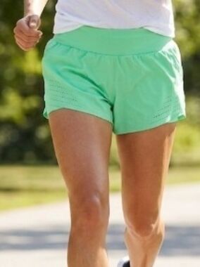 JoyLab Mint Green Athletic Shorts Perforated Detail (M) Athletic Running Sports